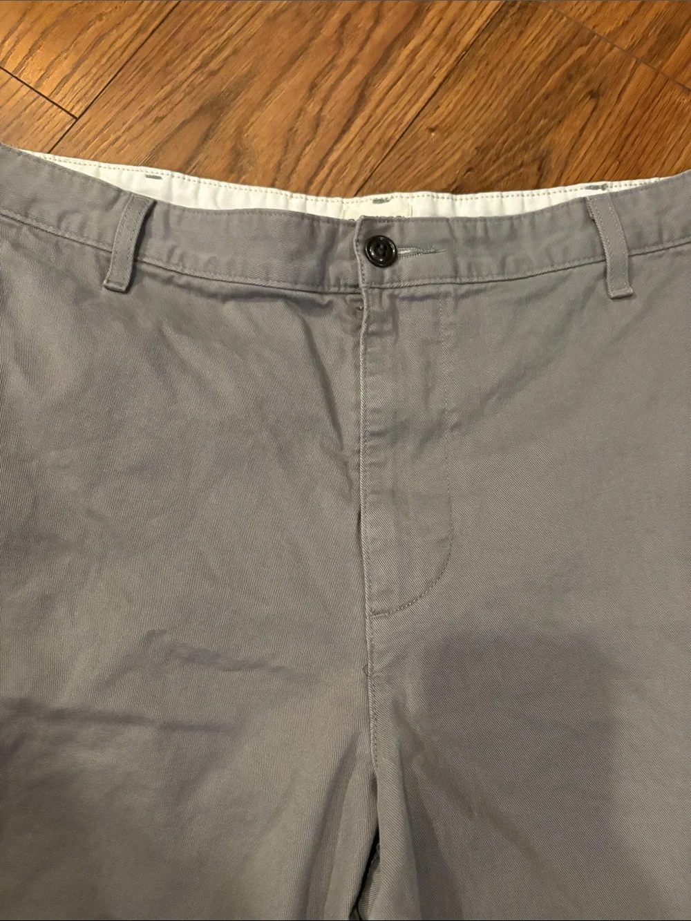 Dockers Men's Gray Flat Front Chino Shorts
